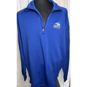 Hoftra Pride‎ Men’s Blue quarter zip sweatshirt Polyester 2 XL